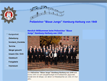 Tablet Screenshot of polizeichor-blaue-jungs.de